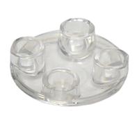LEGO Plate, Round 2 x 2 with Rounded Bottom (Boat Stud), Part 2654, Choose Your Colour (Trans-Clear, 10, count)