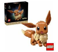LEGO Pokémon Eevee Figure - Building Set for Adults - Anime Model Kit w/Posable Limbs, Ears & Tail - DIY Room or Desk Decor - Collectible Gaming Gift Idea - 72151