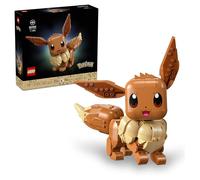 LEGO Pokémon Eevee Figure - Building Set for Adults - Anime Model Kit w/Posable Limbs, Ears & Tail - DIY Room or Desk Decor - Collectible Gaming Gift Idea - 72151
