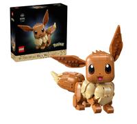LEGO Pokémon Eevee Figure - Building Set for Adults - Anime Model Kit w/Posable Limbs, Ears & Tail - DIY Room or Desk Decor - Collectible Gaming Gift Idea - 72151