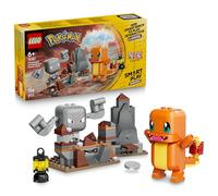 LEGO Pokémon SMART Play: Charmander and Geodude’s Cavern Clash - Compatible Interactive Toy Set Incl. 2 SMART Tags and 2 Pokémon - Gift Idea for 6+ Year Old Boys and Girls - 72157