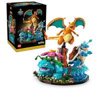 LEGO Pokémon Venusaur, Charizard and Blastoise 72153 | Set for Adults, 3D Model kit, 3 Anime Figures, DIY Room or Desk Decor, Collectible Gaming Gift, 6838 Pieces