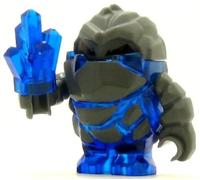 LEGO Power Miner Minifig Rock Monster Glaciator Trans-Dark Blue