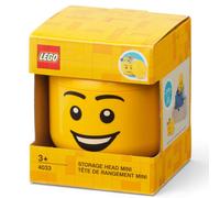 Room Copenhagen LEGO Storage Head Mini - Kids’ Toy Storage Box with Lid, Stackable Organizer, Stackable & Playful Design
