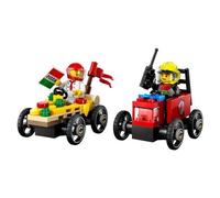 LEGO Racing Vehicles Pack: Pizzaiolo Against Pompiere CITY GREAT