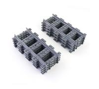 LEGO Rail Straight Track Age 8+ x 8 (1435 mm, Plastic, Compatible with IR Remote Control Trains)