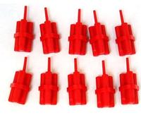 LEGO Red Pole Bundle, Pack of 10 (Kid, Ages 1+, Unisex, Medium, Plastic, Numeracy & Spacial Awareness)