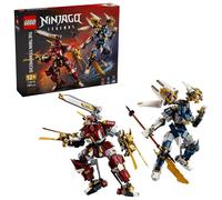 LEGO NINJAGO The Twin Titan Mechs - Ninja Toy w/ 2 Action Figures & 3 Minifigures incl. Kai & Nya - Kids' Room Decor - Birthday Gift for 12+ Year Old Boys & Teenage Fans - 71870