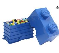 Room Copenhagen - Lego Storage Brick 2, Blue - Blue