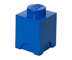 LEGO Round 1-Stud 1.2L Stackable Storage Brick Blue - Storage Brick - Blue - 3+