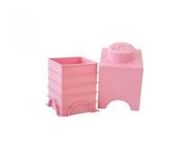 LEGO Round 1-Stud 1.2L Stackable Storage Brick Light Pink - 1.2L - Storage Brick - Light Pink