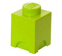 LEGO Round 1-Stud 1.2L Stackable Storage Brick Lime Green - 1.2L - Storage Brick - Lime Green