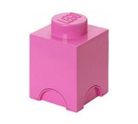 LEGO Round 1-Stud 1.2L Stackable Storage Brick Pink - 1.2L - Storage Brick - Pink