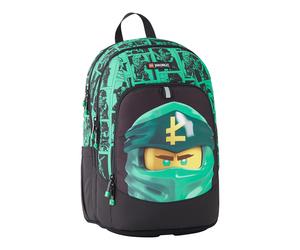 Lego School Backpack Round NINJAGO Lloyd Green 28L. | Unisex Kids and Boys Lego