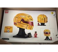 LEGO Editions Scuderia Ferrari HP Lewis Hamilton Helmet - F1 Merchandise - Display Model Kit w/Collectible Minifigure - Gift for 14+ Year Old Boys & Adult Motorsport Fans - 43022