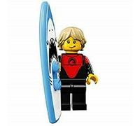 Lego Series 17 Pro Surfer Minifigure with Shark Surfboard