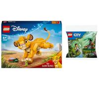 LEGO Set: 43243 Simba, the Lion Boy of the King & 30665 Jungle Explorer with Baby Gorilla