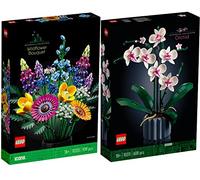 LEGO Set of 2: 10311 Orchid & 10313 Wild Flower Bouquet