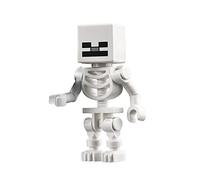 Skeleton with Cube Skull LEGO Minifigure Minecraft