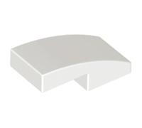 LEGO Slope, Curved 2 x 1 x 2/3, Part 11477, Part 11477, Choose Your Colour (White, 2, Bricks)