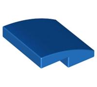 LEGO Slope, Curved 2 x 2 x 2/3, Building Block Part 15068 (Blue, 100, Bricks)