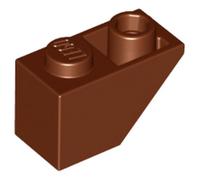 LEGO Slope, Inverted 45 2 x 1, Part 3665, Choose Your Colour, Part 3665, Choose Your Colour (Reddish Brown, 10, count)