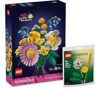 Lego Small Summer Bouquet with Field Flowers Polybag: Lego Flowers for Adults from the Botanical Collection - Botanicals Bouquet 10347 Including Field Flowers 30701