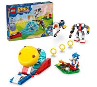 LEGO Sonic Campfire Clash 77001 - 4 Characters, Chaos Emerald, Gold Rings & Speed Sphere Launcher