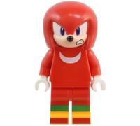 LEGO Sonic Knuckles Minifigure, Red Echidna Character from Set 76998