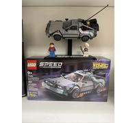 LEGO Speed Champions 77256 Back 2 the Future Time Machine & Custom Display Stand