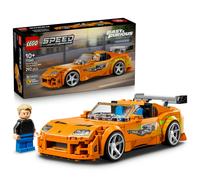 LEGO Speed Champions The Fast and The Furious Toyota Supra MK4 Car Toy - Model Kit w/Bryan O'Conner Minifigure - STEM Gift for 10+ Year Old Boys & Teenage Movie Fans - 77260