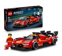 LEGO Speed Champions Ferrari 499P Race Car Toy - STEM Model Kit w/Collectible Driver Minifigure - Motorsport Merchandise Gift for 9+ Year Old Boys & Fans - 77261