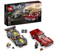 LEGO 76903 Speed Champions Chevrolet Corvette C8.R Race Car and 1969 CC Racing Model, Toy Cars Building Kit for Kids 8 plus Years Old, 2 Sports Models