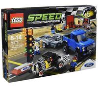 LEGO Speed Champions Ford F-150 Raptor and Ford Model A Hot Rod Building Set (Multi-Colour)