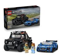 LEGO Speed Champions Jaguar Project 7 & Land Rover Defender - STEM Model Kit w/ 2 Car Toys & 2 Driver Minifigures - Birthday Gift for 10+ Year Old Boys - 77264