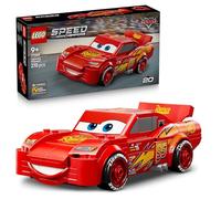 LEGO Speed Champions Lightning McQueen Race Car Toy - Collectible Model Kit w/a Detailed Undercarriage - Disney Gift for 9+ Year Old Boys, Girls & Pixar Cars Movie Fans - 77255