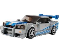 LEGO Speed Champions Nissan Skyline GT-R R34 Toy for Boys and Girls, Car,