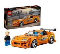 LEGO Speed Champions The Fast and The Furious Toyota Supra MK4 Car Toy - Model Kit w/Bryan O'Conner Minifigure - STEM Gift for 10+ Year Old Boys & Teenage Movie Fans - 77260