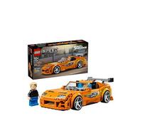 LEGO Speed Champions The Fast and The Furious Toyota Supra MK4 Car Toy - Model Kit w/Bryan O'Conner Minifigure - STEM Gift for 10+ Year Old Boys & Teenage Movie Fans - 77260