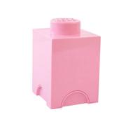 LEGO Round 1-Stud 1.2L Stackable Storage Brick Light Pink - 1.2L - Storage Brick - Light Pink
