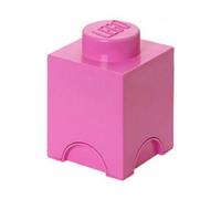 Lego Square 1-Stud 1.2L Stackable Storage Brick Pink Lego Pink