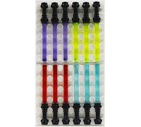 Lego Star Wars 12 Light sabers 4 colours with black hilt Age 3+