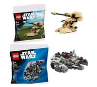 LEGO Star Wars 30708 Millennium Falcon + 30680 AAT New Sealed Polybags x2