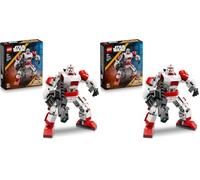 LEGO Star Wars 75448 Clone Shock Trooper Mech Toy - Posable Action Figure w/Blaster Rifle & Minifigure - Collectible Gift for 6+ Year Old Boys & Fans (Pack of 2)
