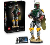 LEGO Star Wars 75455 Boba Fett Figure - Model Kit for Adults incl. Beskar Armour, Blaster & Bounty Hunter Minifigure - Shelf or Desk Decor - Gift for Return of the Jedi Fans