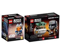 Lego Star Wars Ahsoka Tano (40539) + Mandalorian & Child (75317) Brickheadz Exclusive Bundle