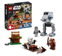 LEGO Star Wars AT-ST 75332 Building Kit; Fun Starter Set for Kids Aged 4 and Over, Featuring an Easy-to-Build Toy Vehicle and Wicket, a Scout Trooper and an AT-ST Driver Characters (87 Pieces)