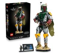 LEGO Star Wars 75455 Boba Fett Figure - Model Kit for Adults incl. Beskar Armour, Blaster & Bounty Hunter Minifigure - Shelf or Desk Decor - Gift for Return of the Jedi Fans