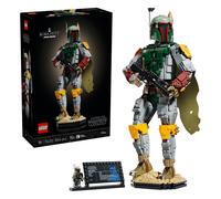 LEGO Star Wars 75455 Boba Fett Figure - Model Kit for Adults incl. Beskar Armour, Blaster & Bounty Hunter Minifigure - Shelf or Desk Decor - Gift for Return of the Jedi Fans