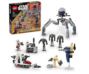 LEGO Star Wars Clone Trooper & Battle Droid Battle Pack Toy Gift Block Boy